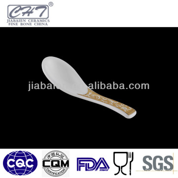 A010 Daily use small porcelain cooking spoon